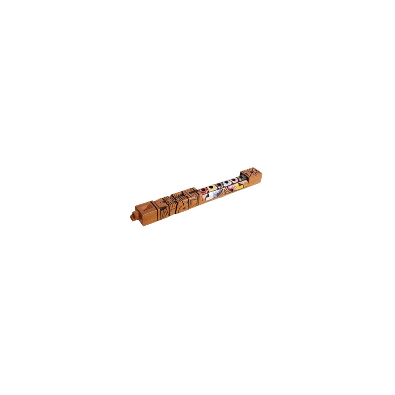 Flute Tarcas - Artisanat d'Amerique du Sud - Bois - 31 cm