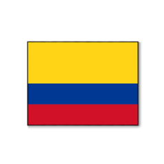 Drapeau Colombie - tissu - 60 x 90cm
