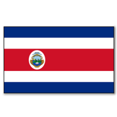Drapeau Costa Rica - tissu - 90 x 150cm