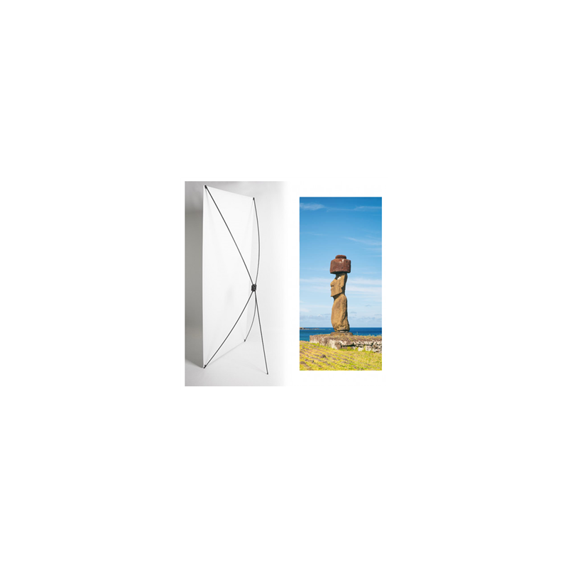 Kakemono AMS Chili Sculpture - 180 x 80 cm - Toile M1 avec structure X- Banner