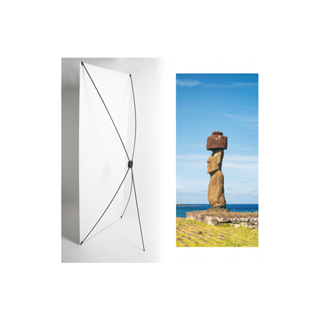 Kakemono AMS Chili Sculpture - 180 x 80 cm - Toile M1 avec structure X- Banner