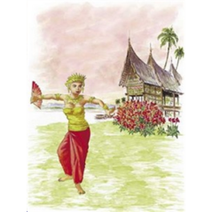 Affiche Danseuse Thaî - 50 x 70cm