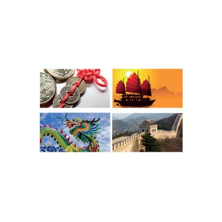 Mobiles Chine x4 - carton - 27 x 49cm