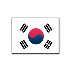 Drapeau Corée du Sud - tissu - 60 x 90cm