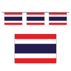 Guirlande Thaïlande 10 fanions 21 x 30cm - papier Long. 520cm