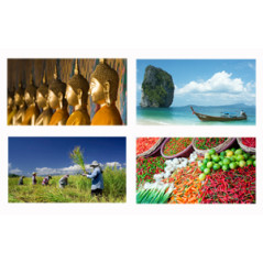 Mobiles Thaïlande x4 - carton - 27 x 49cm