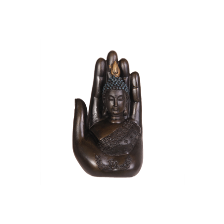 Tète Thaï / Main - Résine - 18 x 11 x 8cm