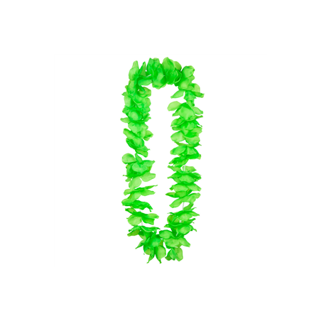 Collier de fleurs vertes - polyester