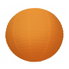 Lanterne japonaise en papier orange - Diam. 35cm