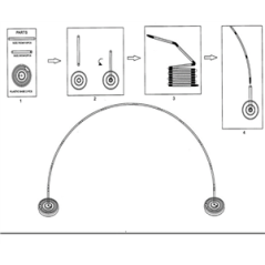 Arche à ballons base PLASTIQUE/ Larg.3 m Haut. 3 m (vendue sans ballons)