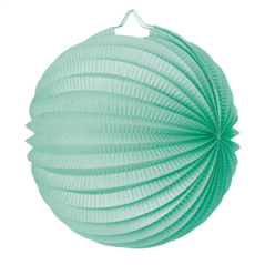 Lampion rond vert céladon papier - Diam. 30cm