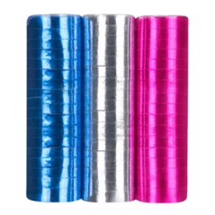 Lot de 3 Rouleaux de serpentin  -  papier