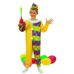 Costume clown - polyester - 7/9 ans*