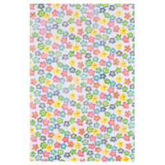 Chemin de table fleurs multicolores 30cm x 5m