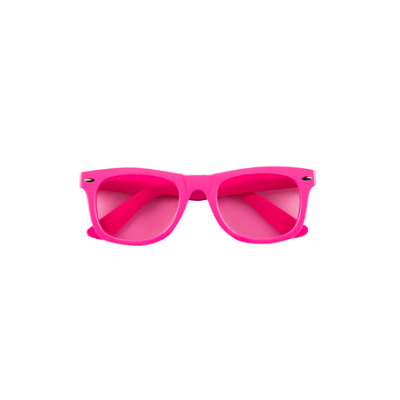 Paire de lunettes rose fluo / PVC- Taille Adulte