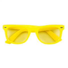 Paire de lunettes jaune / PVC - Taille Adulte