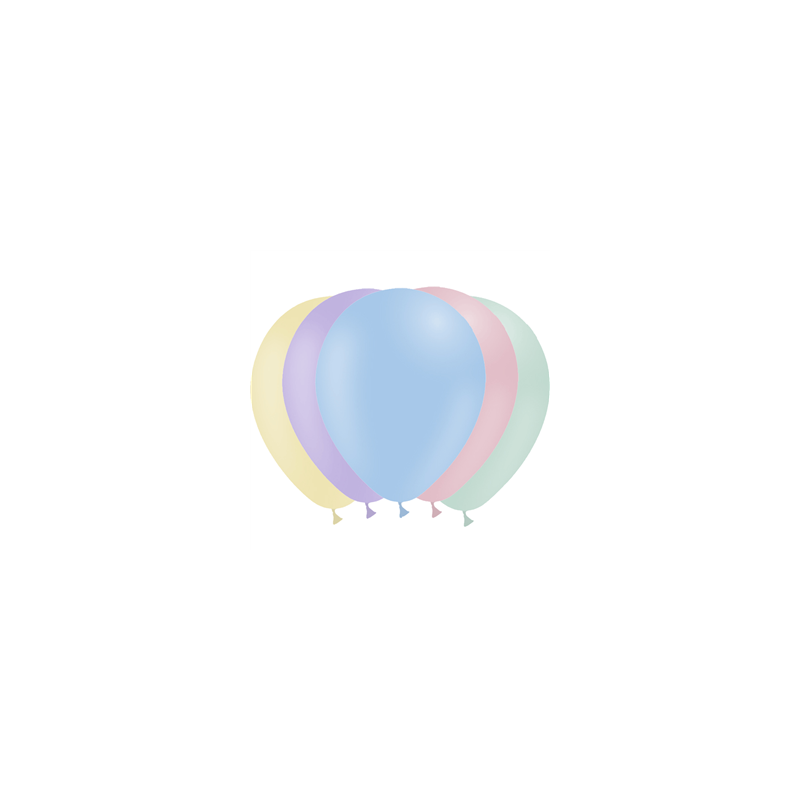 Ballon pastel multicolore x10 -  Diam. 29cm