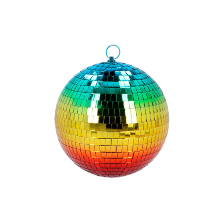 Boule à facettes disco arc-en-ciel - Diam. 20cm