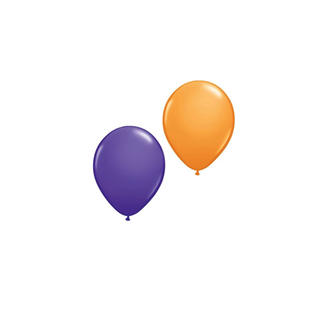 Ballon orange et violet x8 - Diam. 29cm