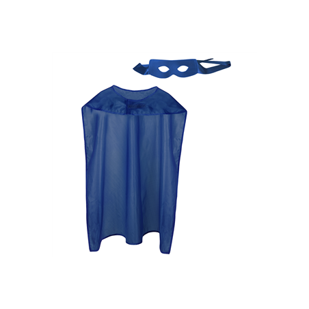 Set de super héro bleu (loup et cape 90 cm)