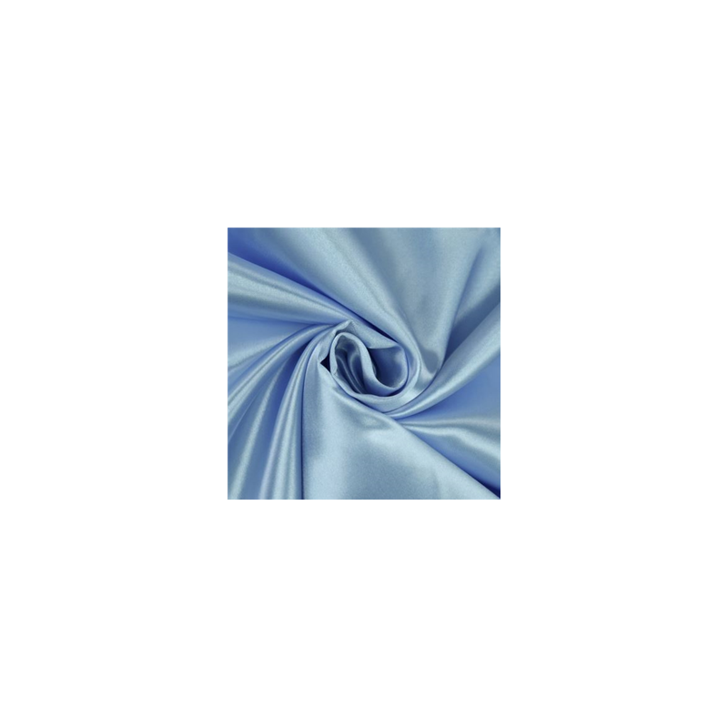 Tissu satin bleu ciel - Larg. 150cm (vendu au mètre)