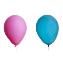 Ballon Rose et bleu x 8 - Diam. 29cm