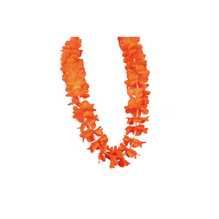 Collier de fleurs oranges - tergal