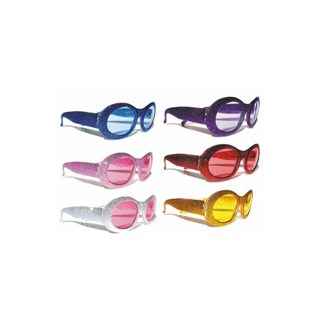 Paire de lunettes à paillettes - différents coloris
