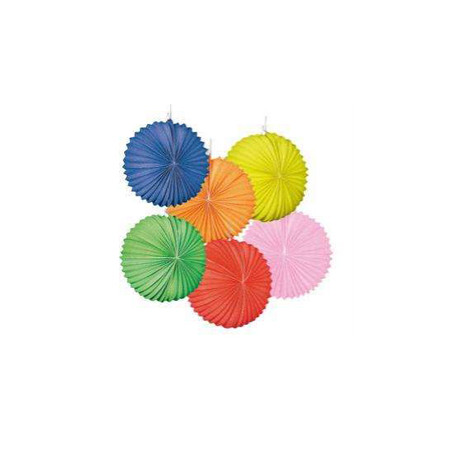 Lampion ballon coloris assorti x12 - papier Diam. 22cm