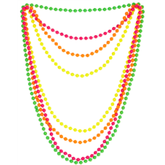 Set de 4 colliers fluo (4 couleurs)