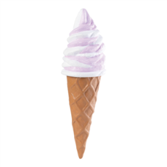 Glace cornet en polystyrène 34cm (coloris aléatoire)