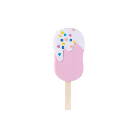 Glace décorée à bâton 50 x 19 x 5cm (coloris aléatoire)