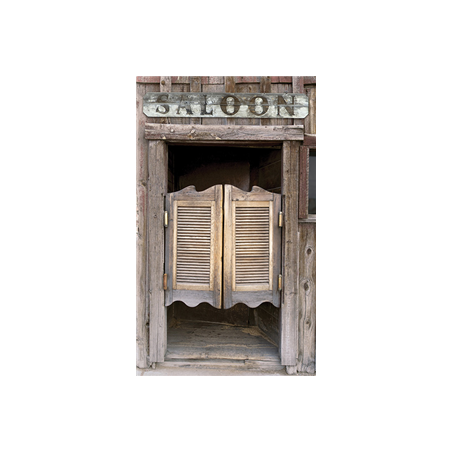 Kakemono Western Saloon - 180 x 80 cm - Toile M1 avec structure X- Banner