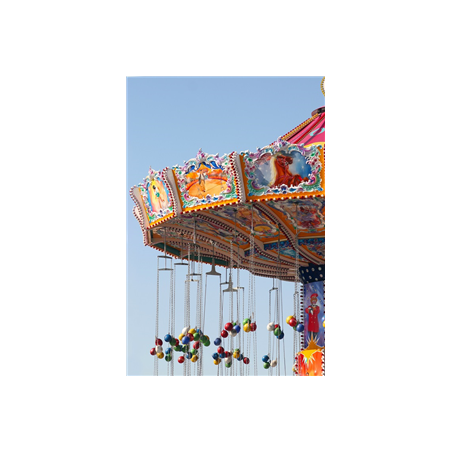Kakemono Fête foraine Caroussel - 180 x 80 cm - avec structure X- Banner