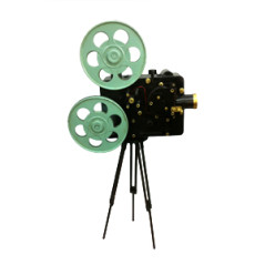 Caméra en métal - Haut. 38cm