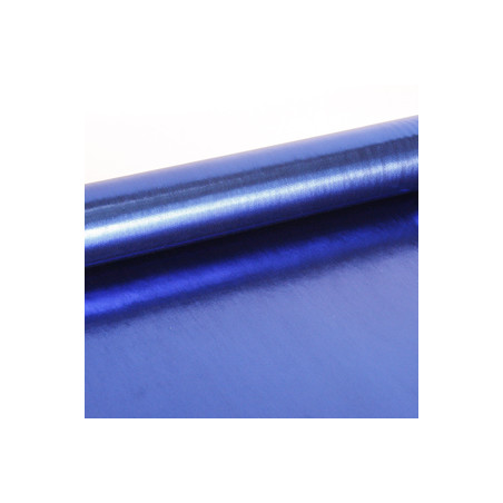 Tissu lamé bleu larg. 110 cm