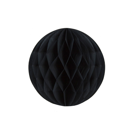 Boule noire papier - Diam. 30cm