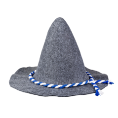 Chapeau Bavarois - tissu - diam 38 cm hauteur 27 cm
