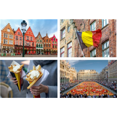 Mobiles Belgique x4 - carton - 27 x 44cm