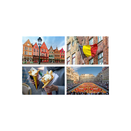 Mobiles Belgique x4 - carton - 27 x 44cm