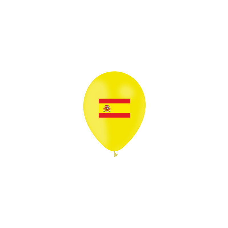 Ballon drapeau Espagne x10 - Diam. 29cm