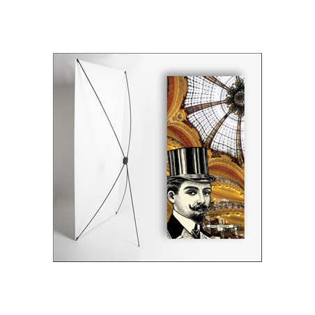 Kakemono belle epoque 4 - 180 x 80 cm - Toile M1 avec structure  X- Banner