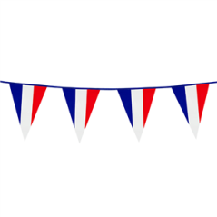Guirlande de fanions PE France (30 x 20 cm) 10 m