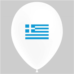 Ballon drapeau Grèce x10 - Diam. 29cm