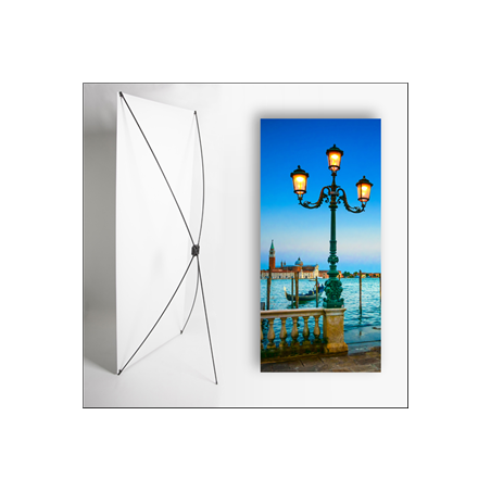 Kakemono Venise - 180 x 80 cm sur Toile M1 avec structure X- Banner