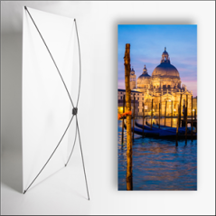 Kakemono Venise 2 - 180 x 80 cm sur Toile M1 avec structure  X- Banner