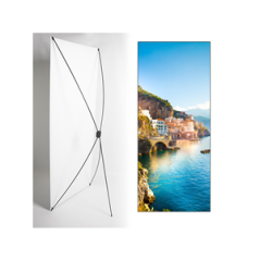 Kakemono Italie Amalfi - 180 x 80 cm sur Toile M1 avec structure X- Banner