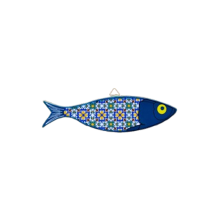 Sardine en mosaïque azulejos - céramique - (2 modèles) - 8 x 31cm