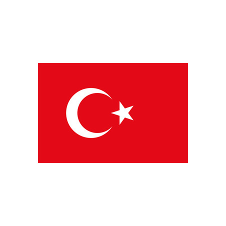 Drapeau Turquie - tissu - 60 x 90cm