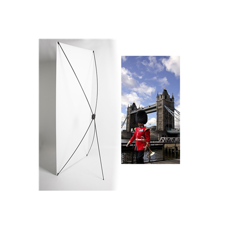 Kakemono London Bridge - 180 x 80 cm - Toile M1 avec structure X- Banner